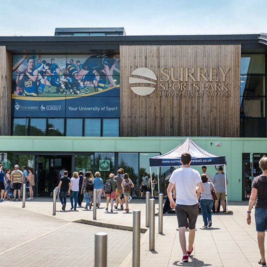 View of Surrey Sports Park, Guildford